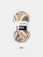 Черный пряжа плюшевая YarnArt Dolce