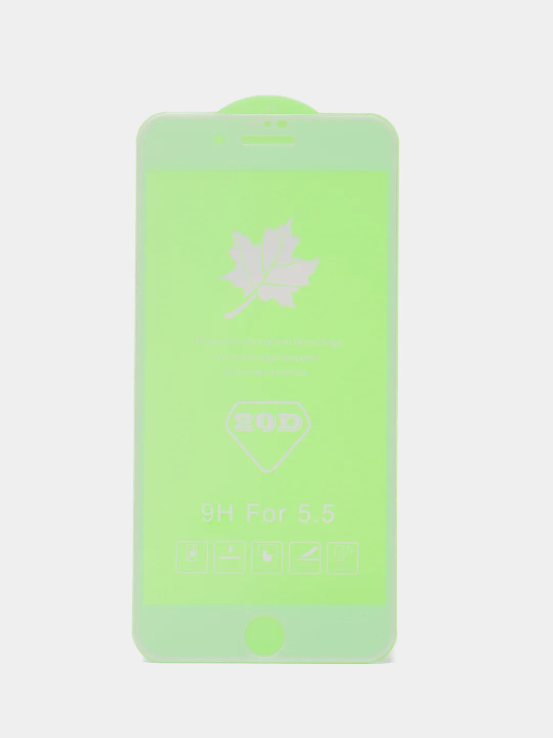 Белый защитное стекло 20D для iPhone 6/6s, 7/8, 7/8 Plus+, XS MAX, 12/12Pro, Max, mini, закаленное