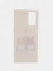 Бежевый чехол для Realme 9i, Oppo A96 4G (Реалми Оппо), пластиковый, с рисунком и попсокетом