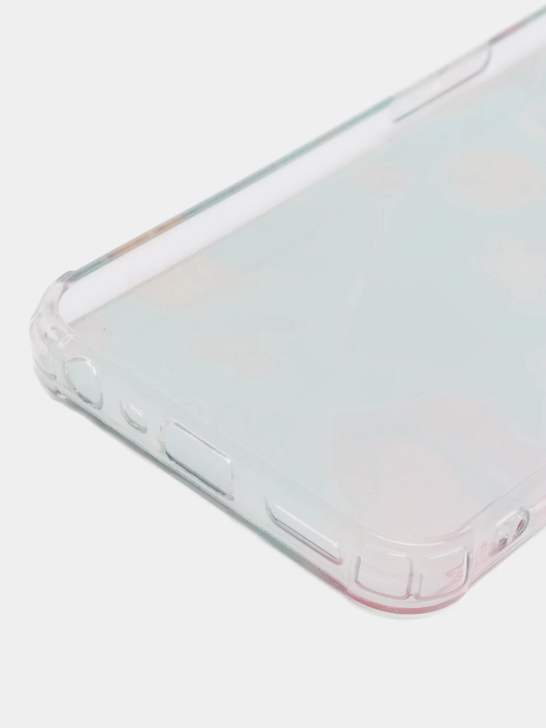 Голубой чехол для Realme 9i, Oppo A96 4G (Реалми Оппо), пластиковый, с рисунком и попсокетом
