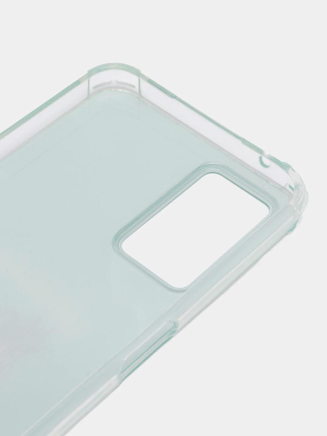 Бирюзовый чехол для Realme 9i, Oppo A96 4G (Реалми Оппо), пластиковый, с рисунком и попсокетом