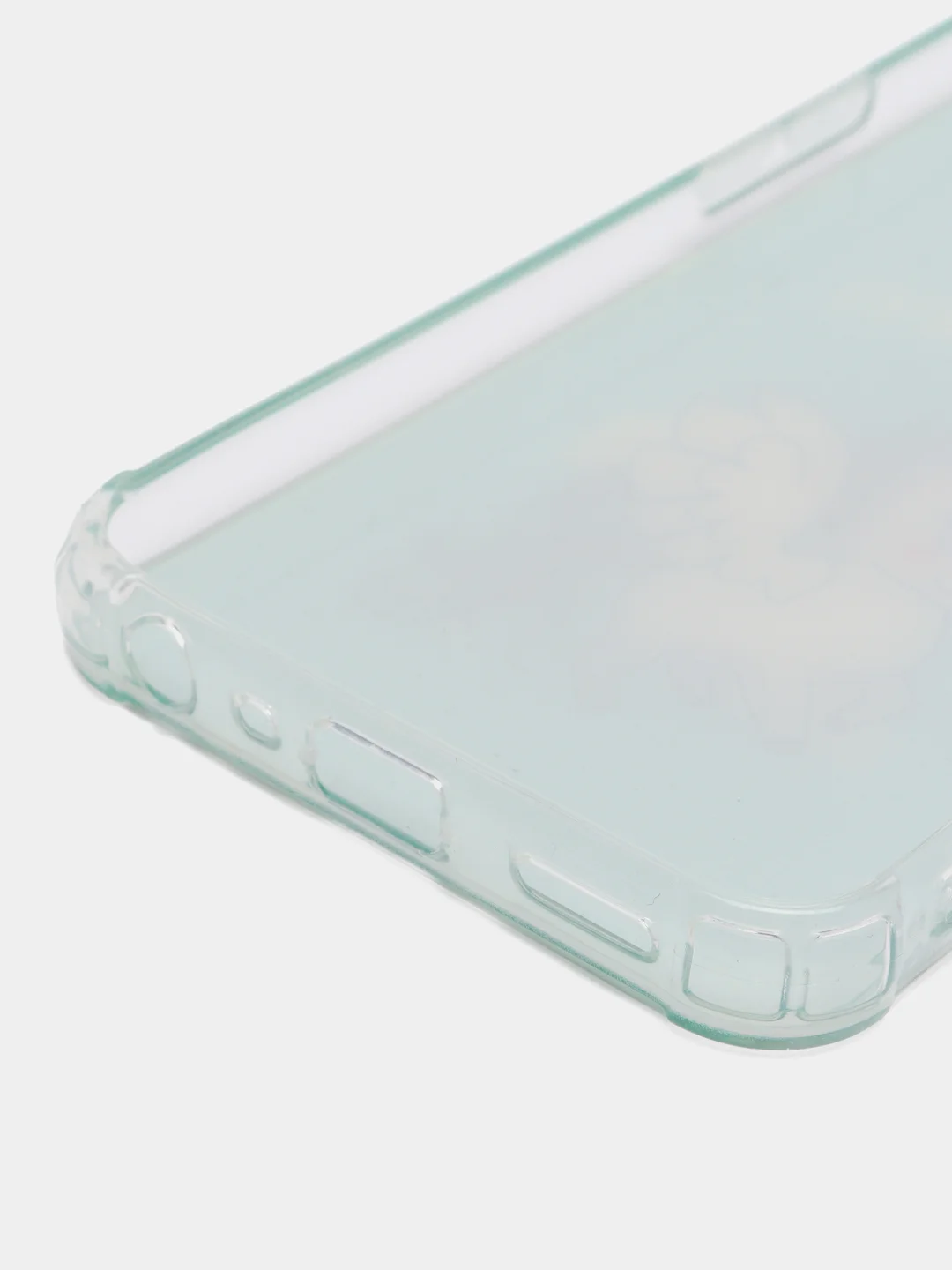 Бирюзовый чехол для Realme 9i, Oppo A96 4G (Реалми Оппо), пластиковый, с рисунком и попсокетом
