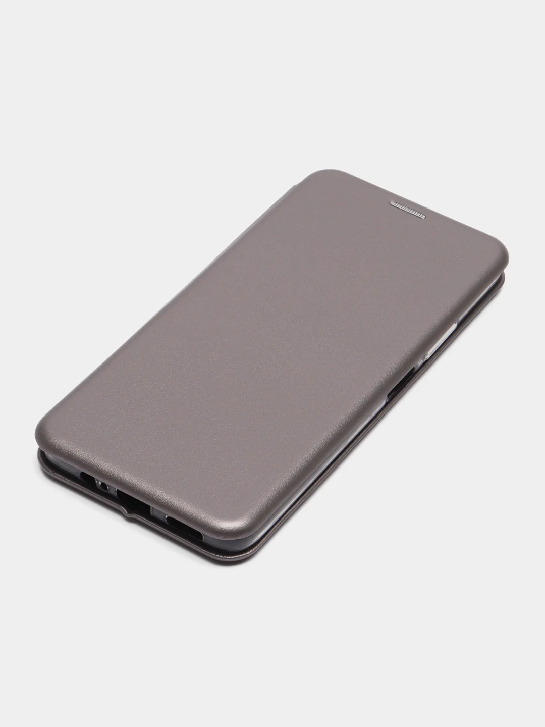 Серебряный чехол-книжка для Xiaomi Poco M4 Pro 5G, Сяоми Поко М4 Про 5G