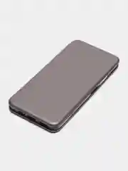 Серебряный чехол-книжка для Xiaomi Poco M4 Pro 5G, Сяоми Поко М4 Про 5G