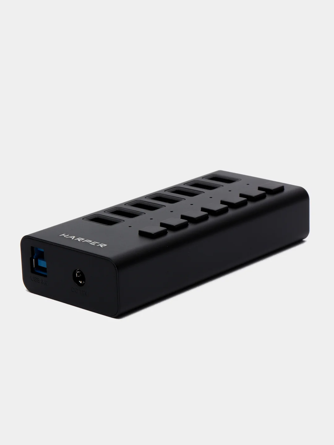 USB-концентратор HARPER HUB-07MB, USB 3.0, Type-A х 7, Black