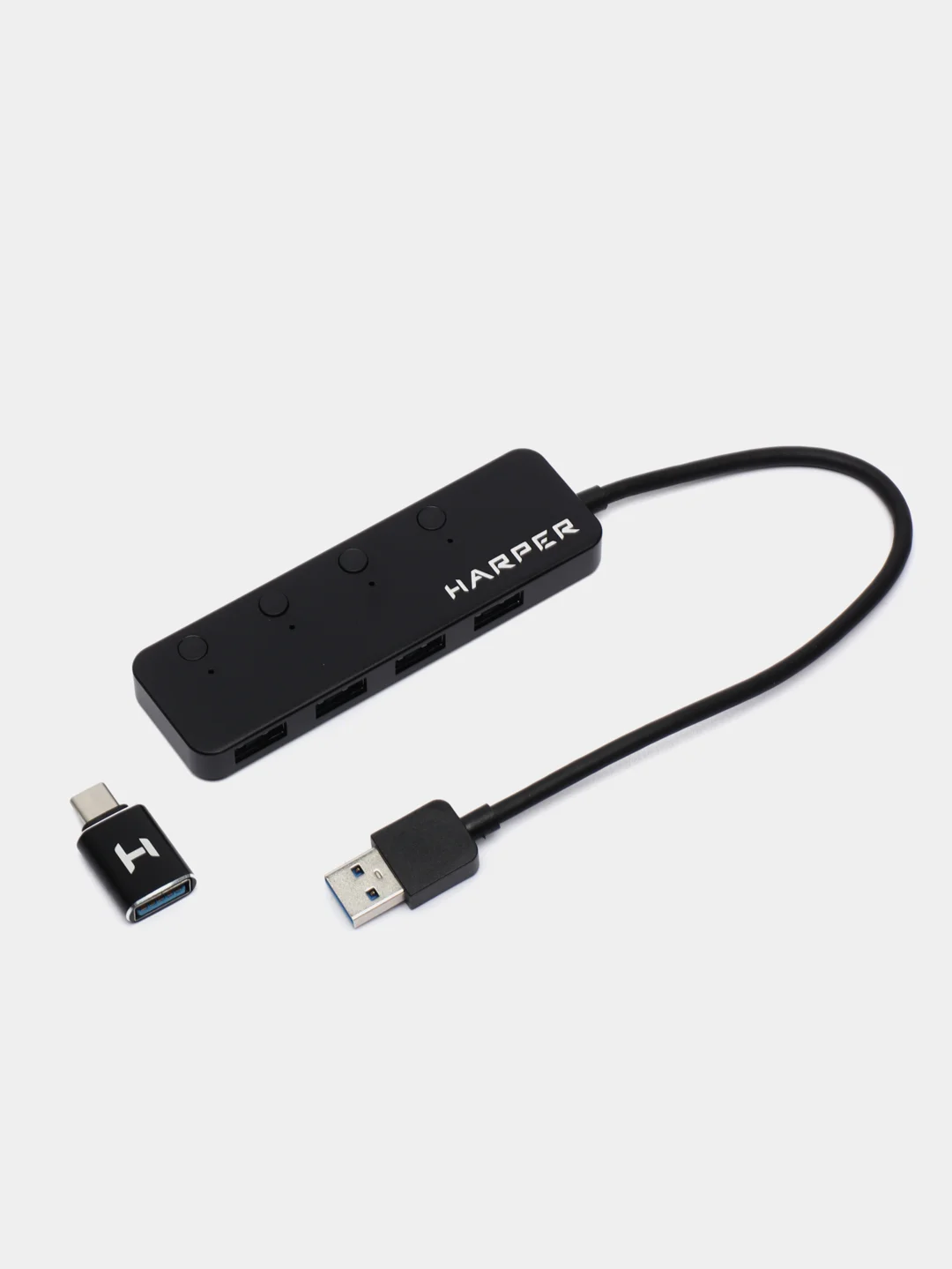 USB-концентратор Harper HUB-04MB, USB 3.0, Type-A x 4