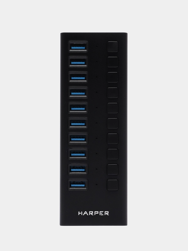 USB-концентратор Harper HUB-10MB, USB 3.0, Type-A х 10
