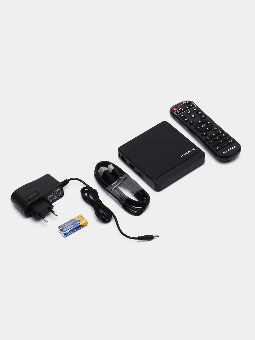 Медиаплеер HARPER ABX-235, Android 9.0 / Smart TV приставка для цифрового ТВ, черный