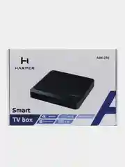Медиаплеер HARPER ABX-235, Android 9.0 / Smart TV приставка для цифрового ТВ, черный