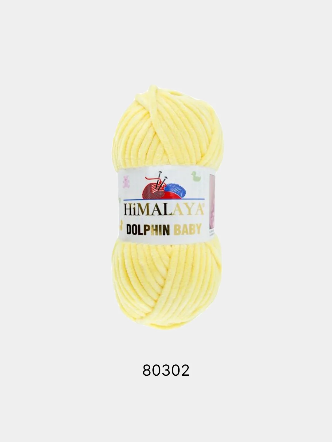 Желтый шерсть Пряжа Himalaya Dolphin Baby 100% Полиэстер 100г 120м