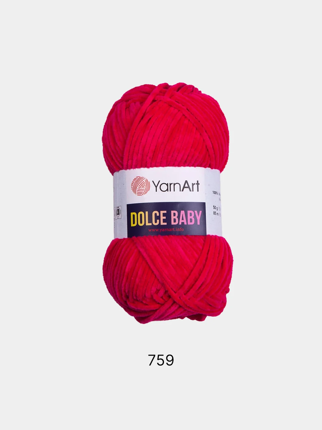 Плюшевая пряжа Yarnart Dolce baby,50гр,85м