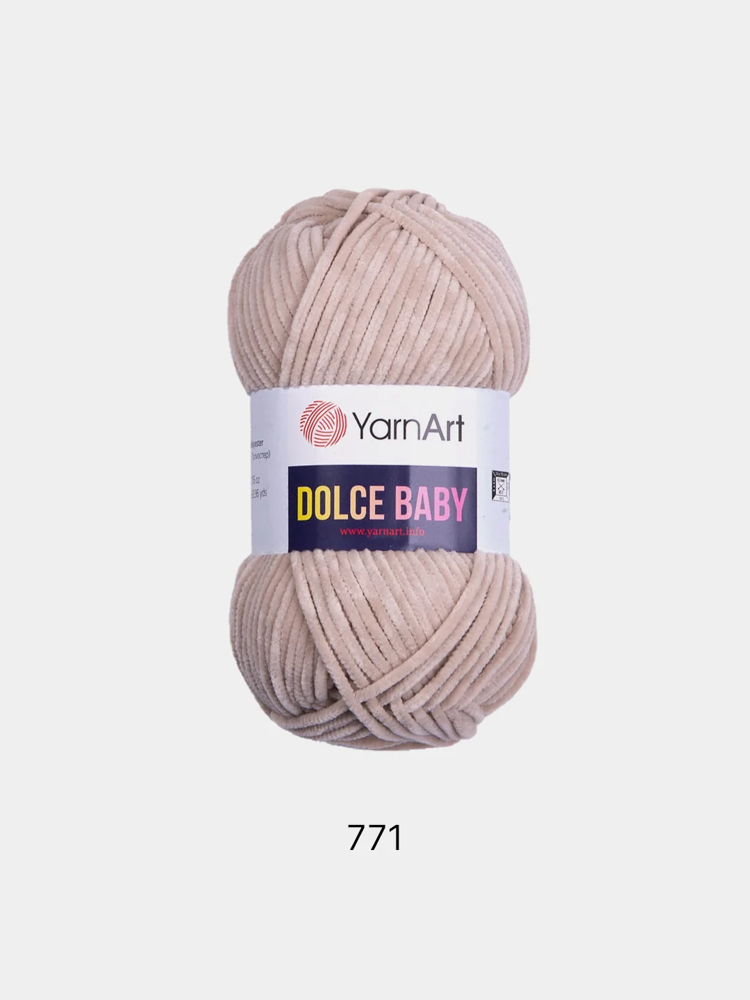 Плюшевая пряжа Yarnart Dolce baby,50гр,85м