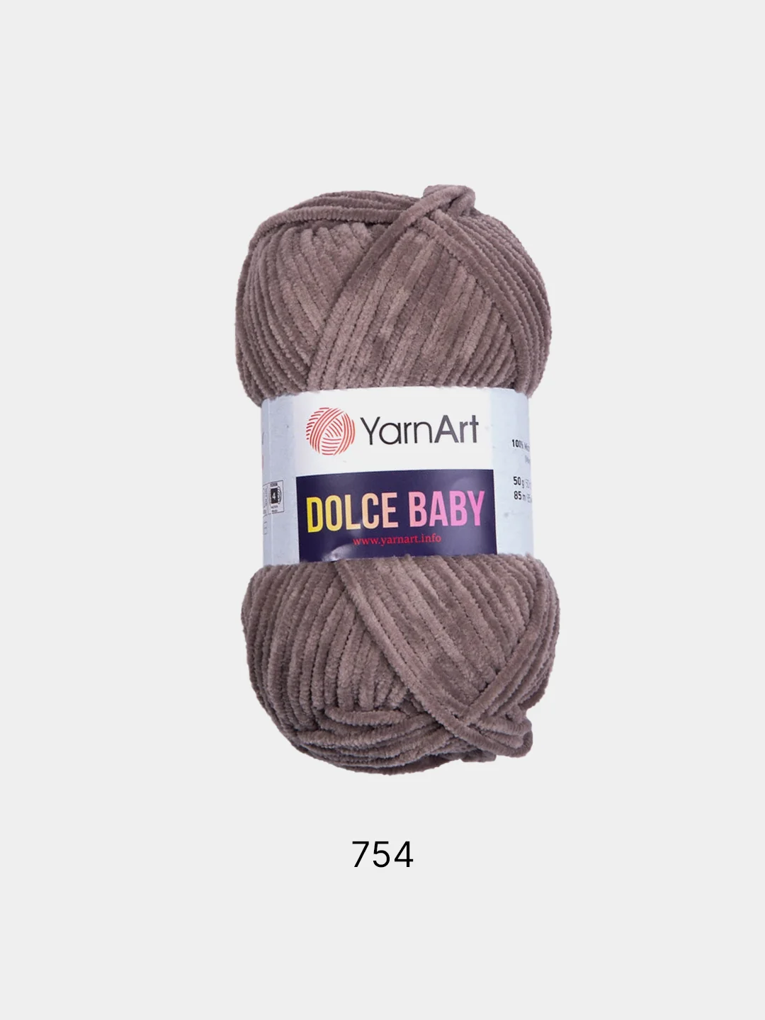 Плюшевая пряжа Yarnart Dolce baby,50гр,85м
