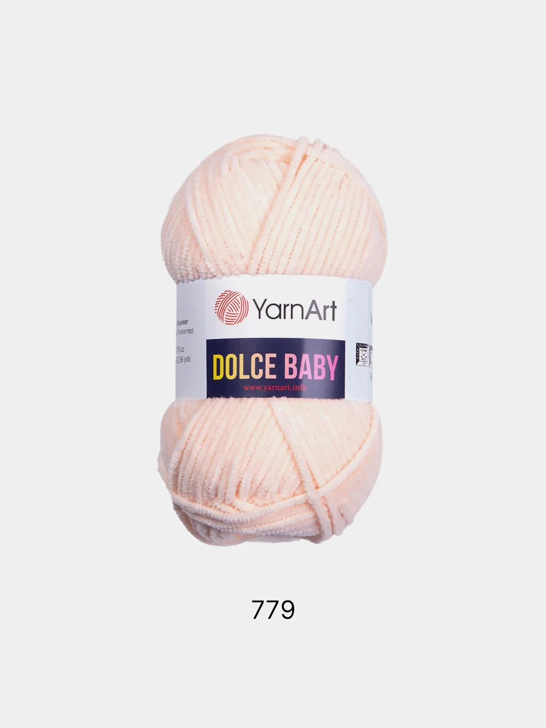 Плюшевая пряжа Yarnart Dolce baby,50гр,85м