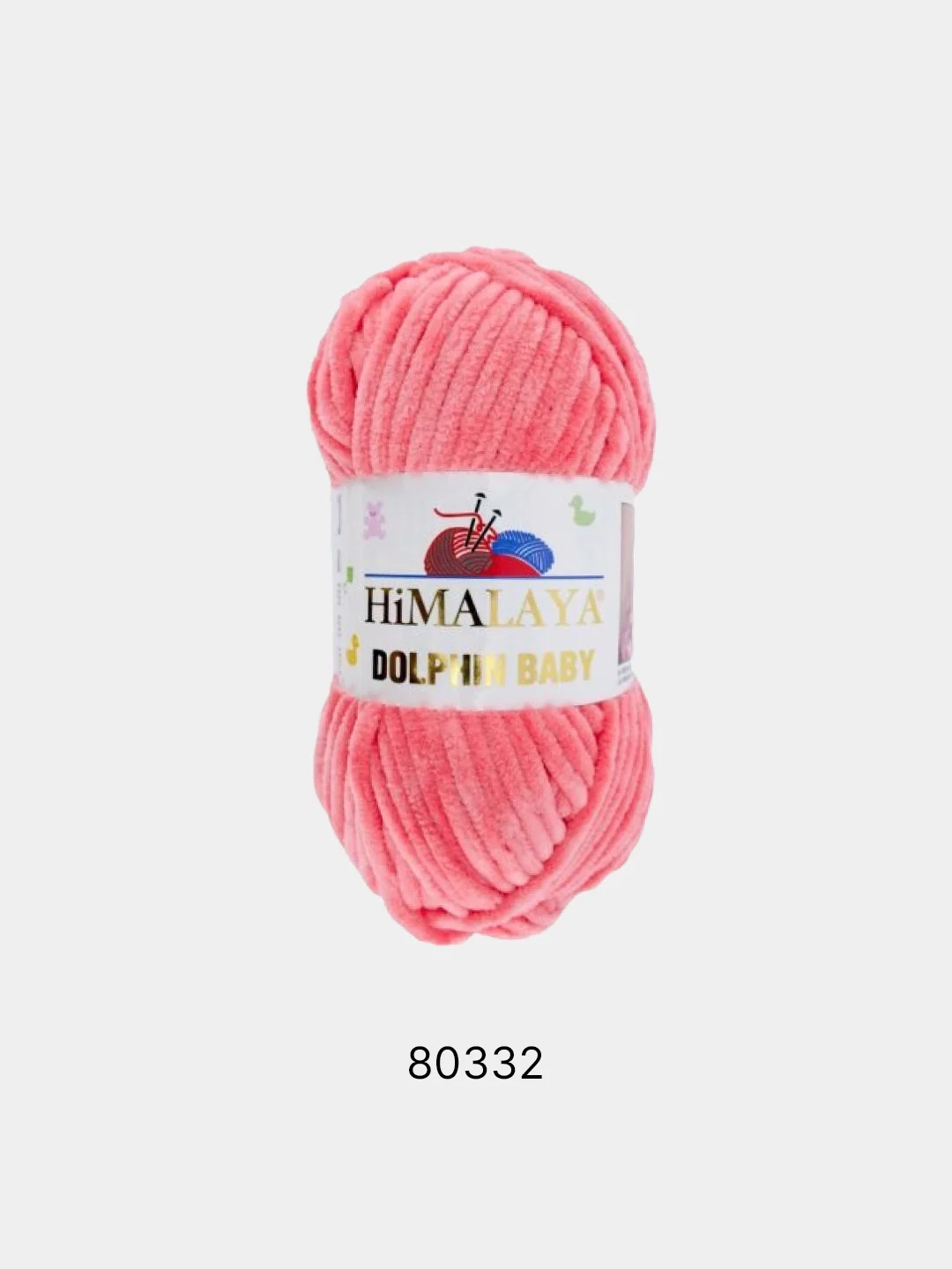 Тёмно-розовый шерсть Пряжа Himalaya Dolphin Baby 100% Полиэстер 100г 120м