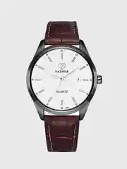 Черный мужские часы Yazole 308 в подарочной коробке-шкатулке