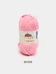 Кораллово-розовый шерсть Пряжа Himalaya Dolphin Baby 100% Полиэстер 100г 120м