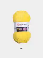 Желтый пряжа плюшевая YarnArt Dolce Baby, 50 г, 85 м