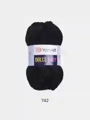 Черный пряжа плюшевая YarnArt Dolce Baby, 50 г, 85 м