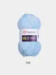 Голубой пряжа плюшевая YarnArt Dolce Baby, 50 г, 85 м