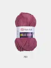 Тёмно-розовый пряжа плюшевая YarnArt Dolce Baby, 50 г, 85 м