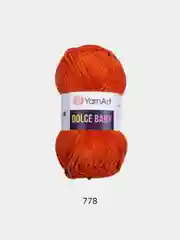 Рыжий пряжа плюшевая YarnArt Dolce Baby, 50 г, 85 м