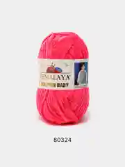 Пастельно-коралловый шерсть Пряжа Himalaya Dolphin Baby 100% Полиэстер 100г 120м