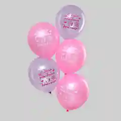 Серый меланж шар латексный 12" (30см) разные цвета - наборы 5, 10 шт (пастель, металл), тематика (мега)