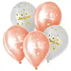 Светло-синий шар латексный 12" (30см) разные цвета - наборы 5, 10 шт (пастель, металл), тематика (мега)