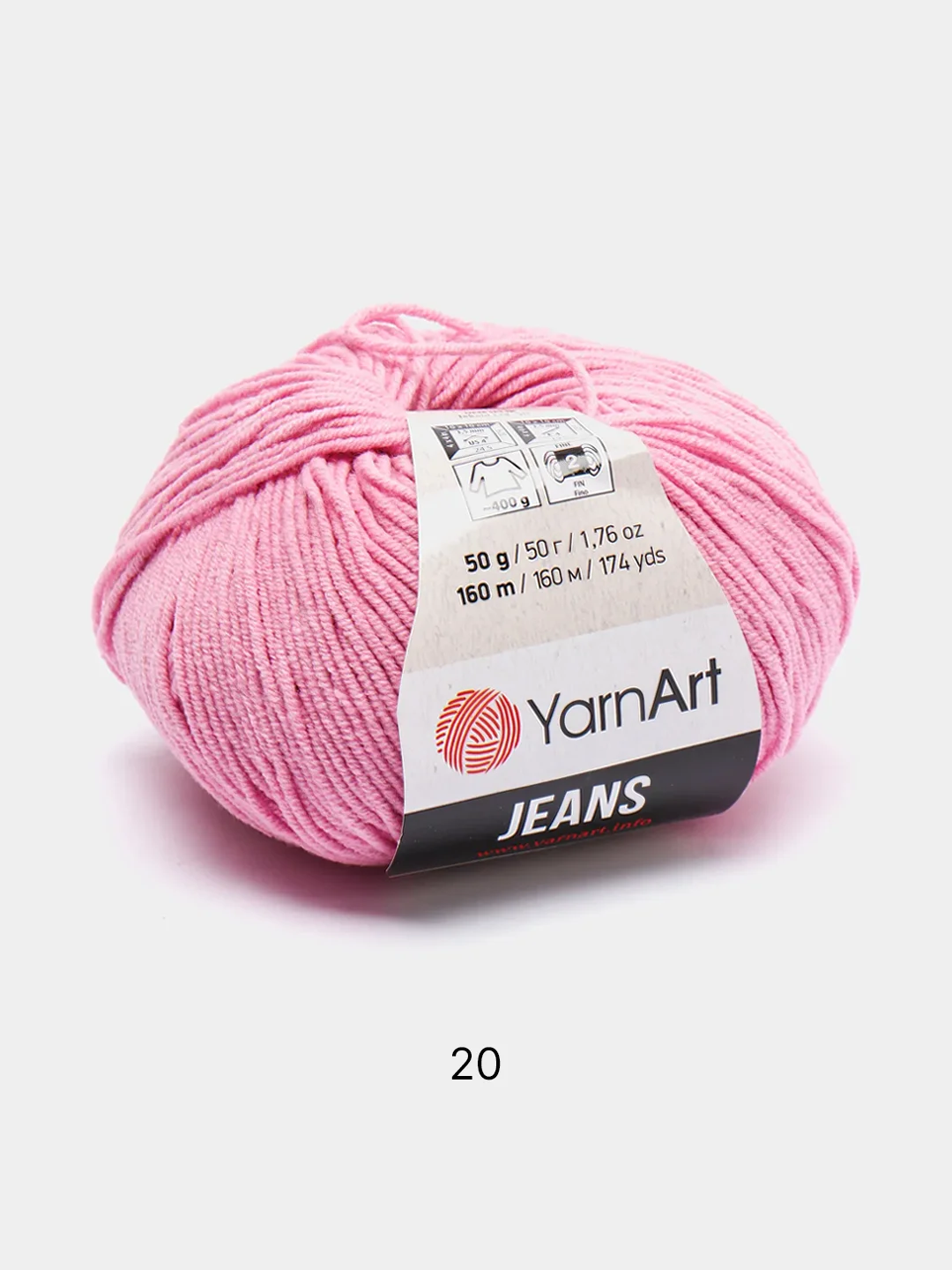 Сиреневый пряжа YarnArt Jeans Ярнарт Джинс