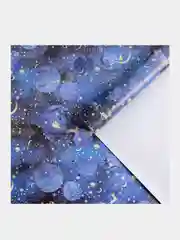 Темно-синий бумага новогодняя для упаковки подарков Новый год 2025, 70*100 см