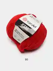 Бордовый пряжа YarnArt Jeans Ярнарт Джинс