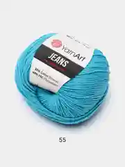 Тёмно-бирюзовый пряжа YarnArt Jeans Ярнарт Джинс