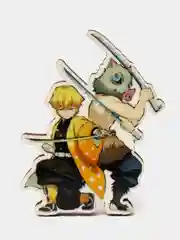 Золотой значки деревянные по аниме "Клинок, рассекающий демонов, Demon Slayer"