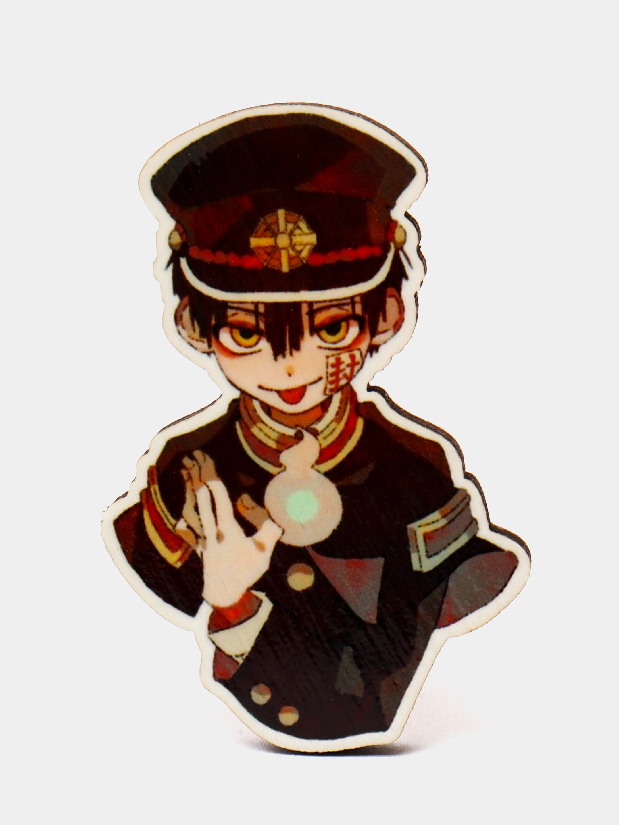 Лавандовый значки деревянные с аниме "JoJos Bizarre Adventure", "My Hero Academy", "Bungo Stray Dogs"