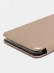 Золотой чехол-книжка для Samsung Galaxy A13 4G (Самсунг Галакси А13)
