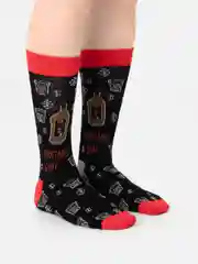 Красный носки новогодние