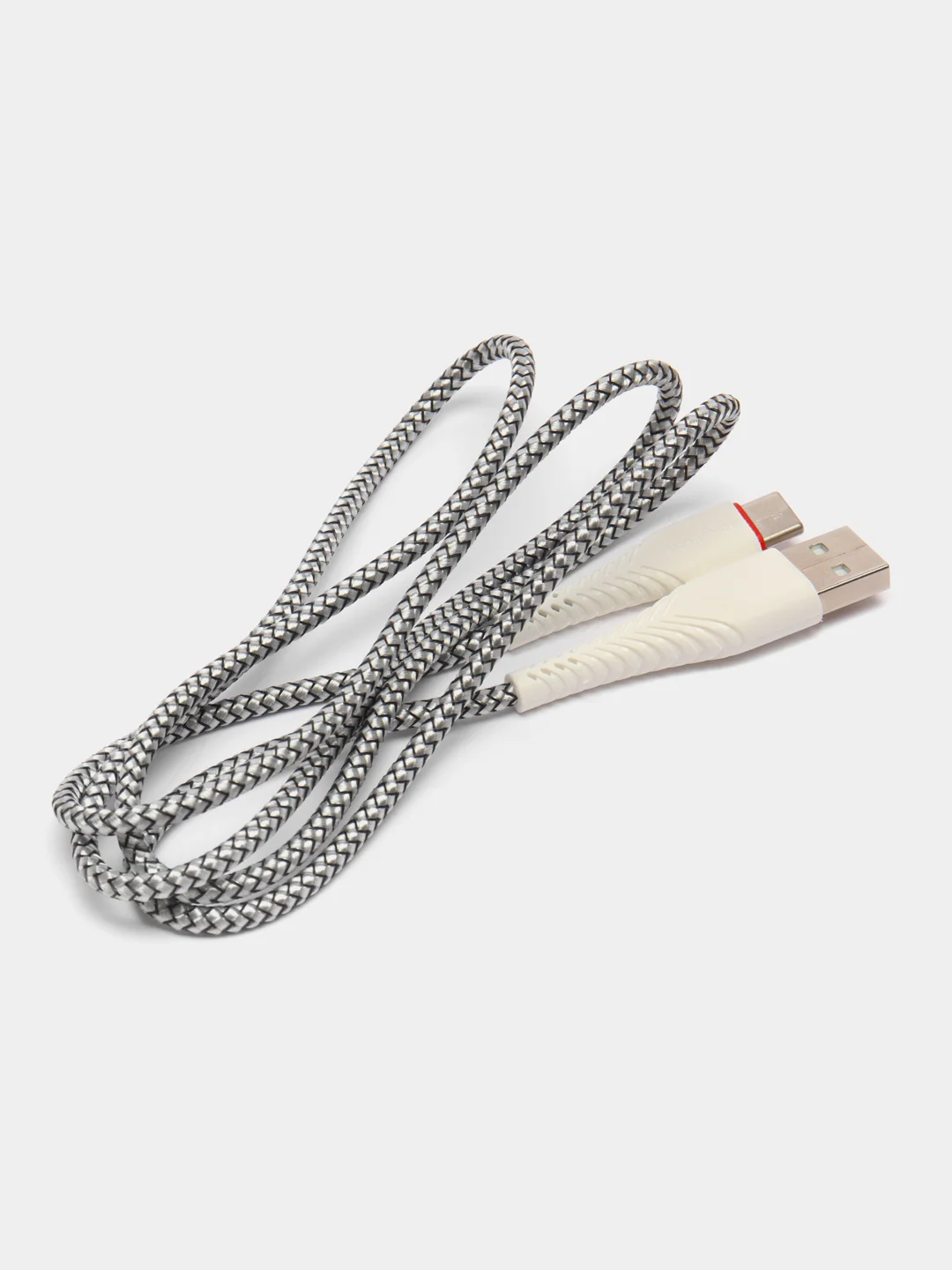 Белый usb-кабель для телефона BOROFONE BX25,100 Type-C быстрая зарядка 3A Samsung poco тайп си