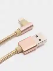 Золотой usb-кабель Borofone BX26 для iPhone Lightning, быстрая зарядка, 90 градусов, для игр