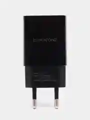 Черный сетевое зарядное устройство Borofone BA20A,1xUSB, до 2.1А, с кабелем Micro-USB, для Android