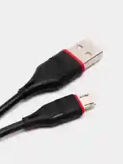 Черный сетевое зарядное устройство Borofone BA20A,1xUSB, до 2.1А, с кабелем Micro-USB, для Android