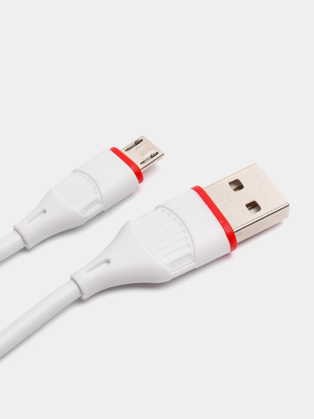 Белый сетевое зарядное устройство Borofone BA20A,1xUSB, до 2.1А, с кабелем Micro-USB, для Android