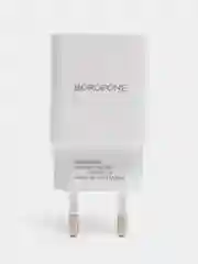 Белый сетевое зарядное устройство Borofone BA20A,1xUSB, до 2.1А, с кабелем Micro-USB, для Android