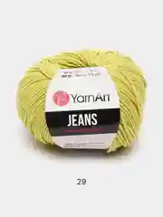 Лимонный пряжа YarnArt Jeans Ярнарт Джинс