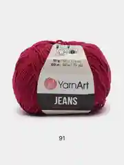 Марсала пряжа YarnArt Jeans Ярнарт Джинс