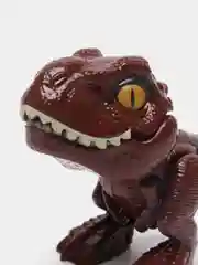 Тёмно-коричневый динозавр T-Rex в яйце, с подвижной челюстью и конечностями