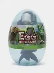 Тёмно-коричневый динозавр T-Rex в яйце, с подвижной челюстью и конечностями