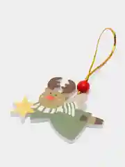 Оранжевый новогодняя ёлочная игрушка из дерева, Подвеска - украшение на ёлку