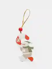 Золотистый хаки новогодняя ёлочная игрушка из дерева, Подвеска - украшение на ёлку