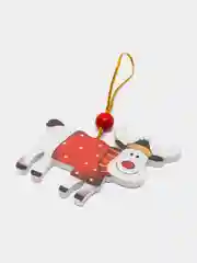 Серый меланж новогодняя ёлочная игрушка из дерева, Подвеска - украшение на ёлку